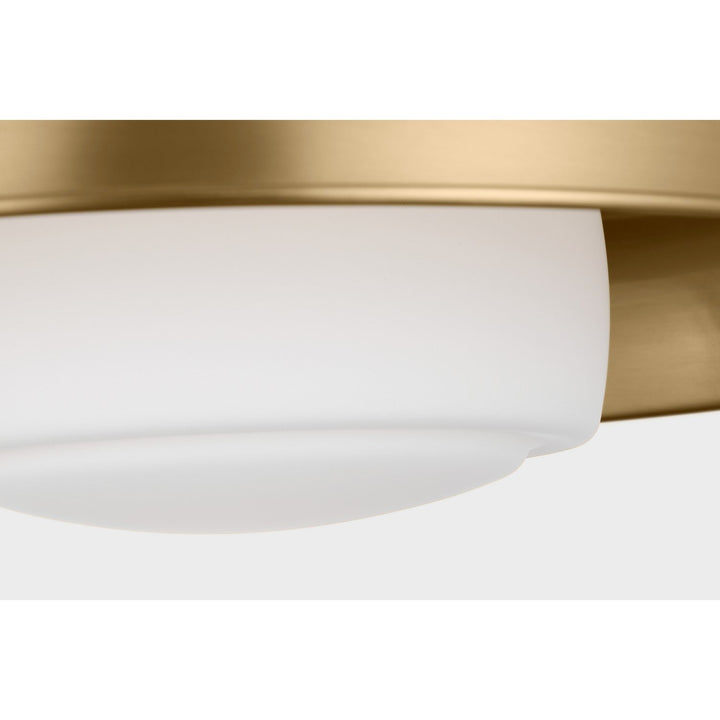 Liora One Light Flush Mount in Estate Brass Visual Comfort Studio Canada