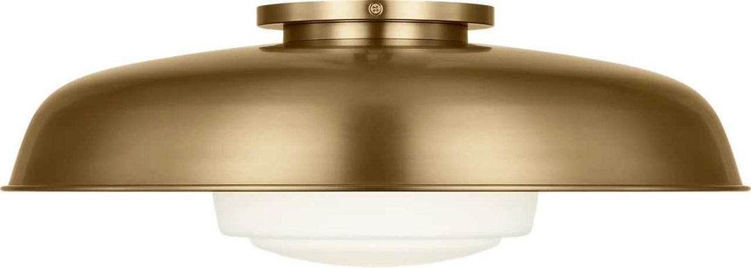 Liora One Light Flush Mount in Estate Brass Visual Comfort Studio Canada