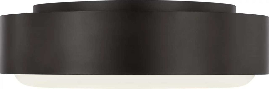 Aurelle Two Light Flush Mount in Aged Iron Visual Comfort Studio Canada