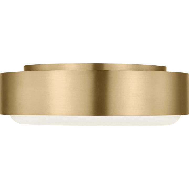 Aurelle Two Light Flush Mount in Estate Brass Visual Comfort Studio Canada