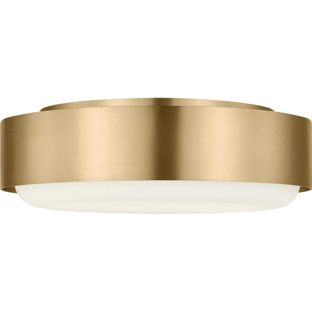 Aurelle Two Light Flush Mount in Estate Brass Visual Comfort Studio Canada