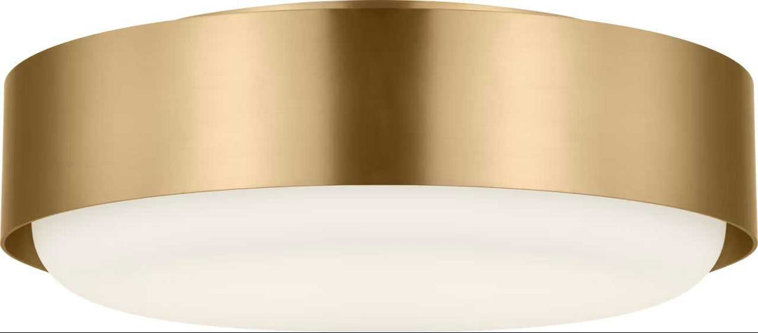 Aurelle Two Light Flush Mount in Estate Brass Visual Comfort Studio Canada