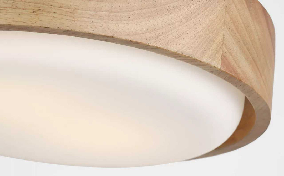 Aurelle Two Light Flush Mount in Natural Honey Visual Comfort Studio Canada