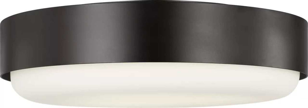 Aurelle Three Light Flush Mount in Aged Iron Visual Comfort Studio Canada
