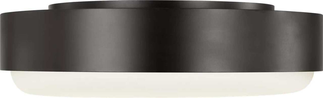 Aurelle Three Light Flush Mount in Aged Iron Visual Comfort Studio Canada