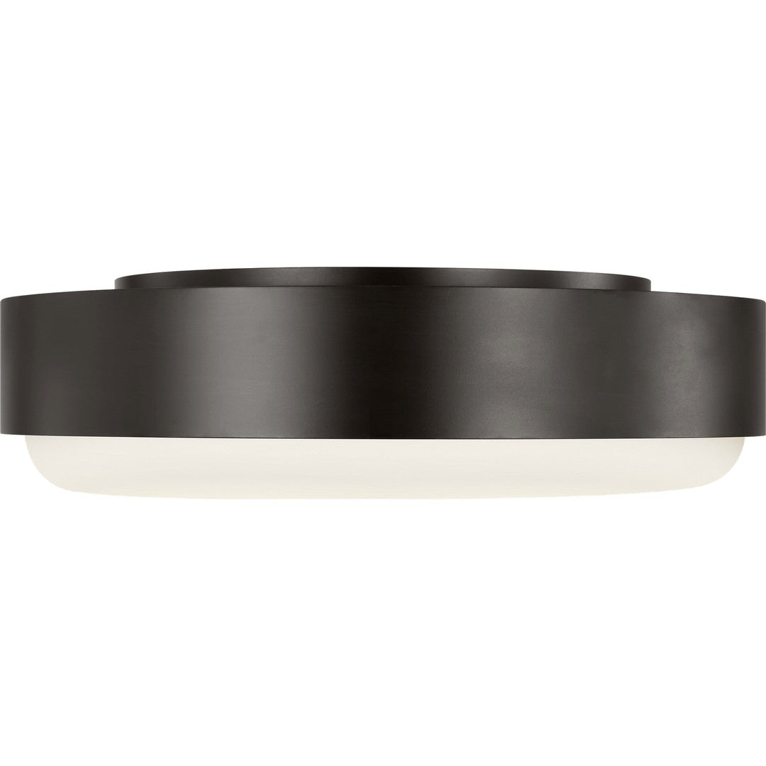 Aurelle Three Light Flush Mount in Aged Iron Visual Comfort Studio Canada