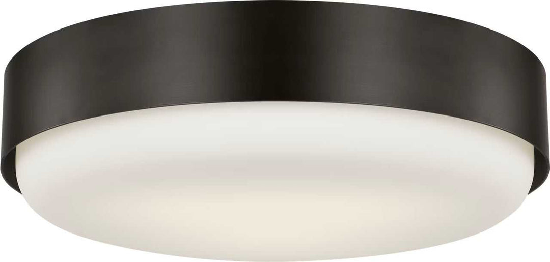 Aurelle Three Light Flush Mount in Aged Iron Visual Comfort Studio Canada
