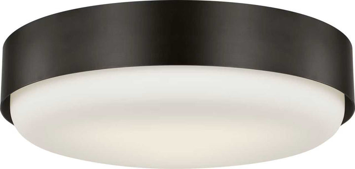 Aurelle Three Light Flush Mount in Aged Iron Visual Comfort Studio Canada