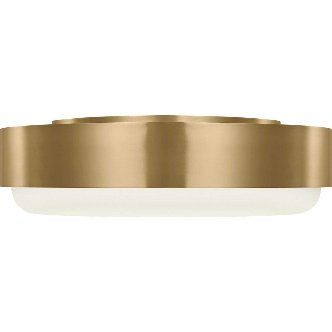 Aurelle Three Light Flush Mount in Estate Brass Visual Comfort Studio Canada