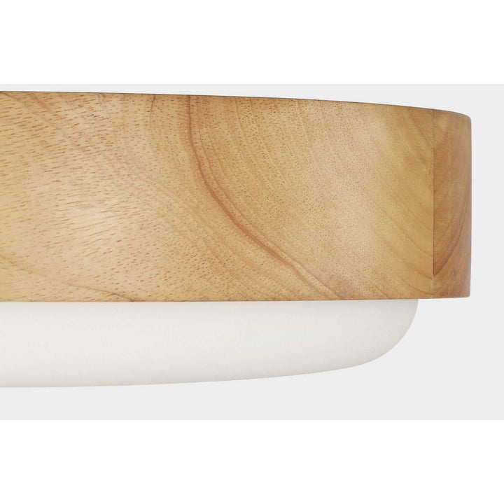Aurelle Three Light Flush Mount in Natural Honey Visual Comfort Studio Canada