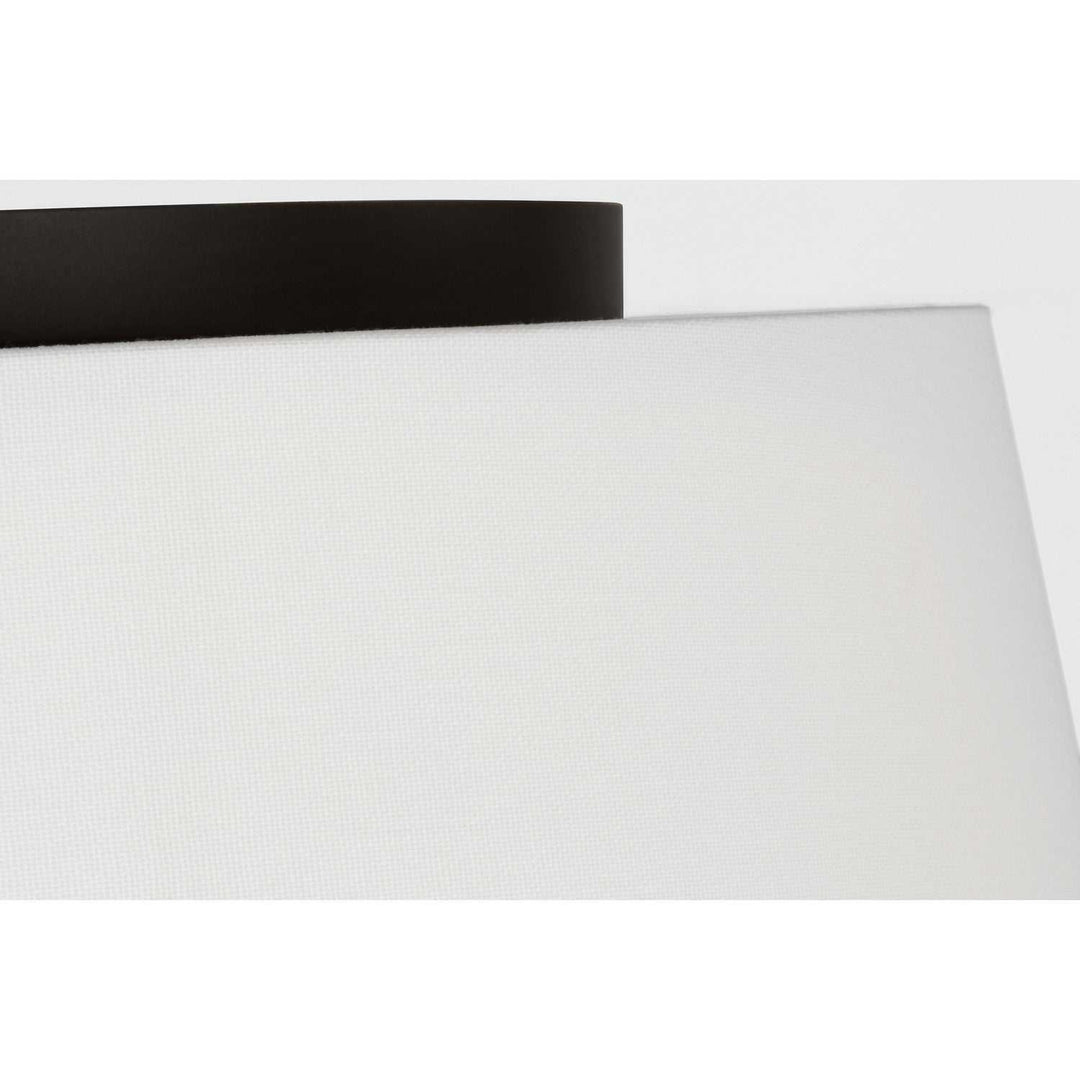 Hale Three Light Flush Mount in Aged Iron Visual Comfort Studio Canada
