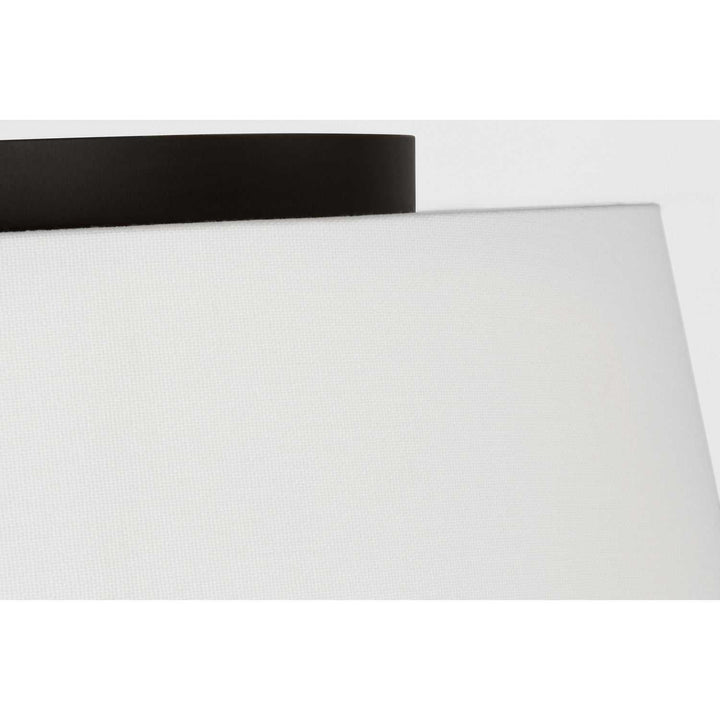 Hale Three Light Flush Mount in Aged Iron Visual Comfort Studio Canada