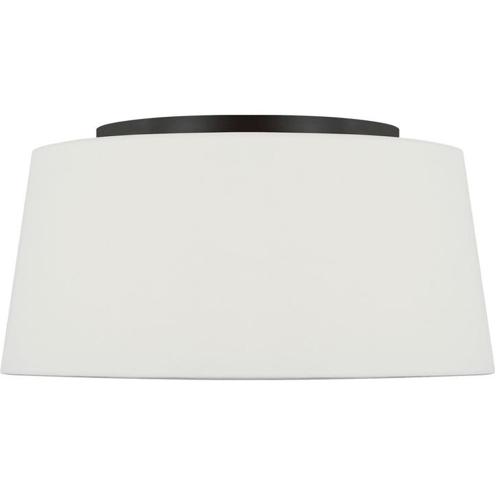 Hale Three Light Flush Mount in Aged Iron Visual Comfort Studio Canada