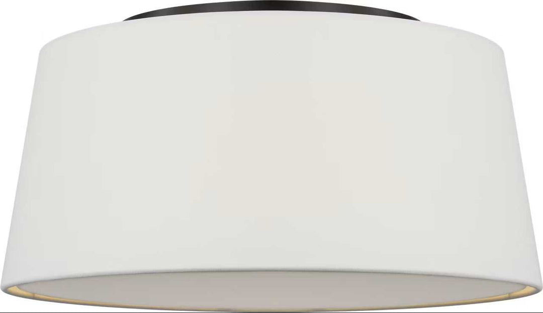 Hale Three Light Flush Mount in Aged Iron Visual Comfort Studio Canada