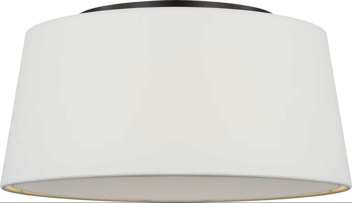 Hale Three Light Flush Mount in Aged Iron Visual Comfort Studio Canada
