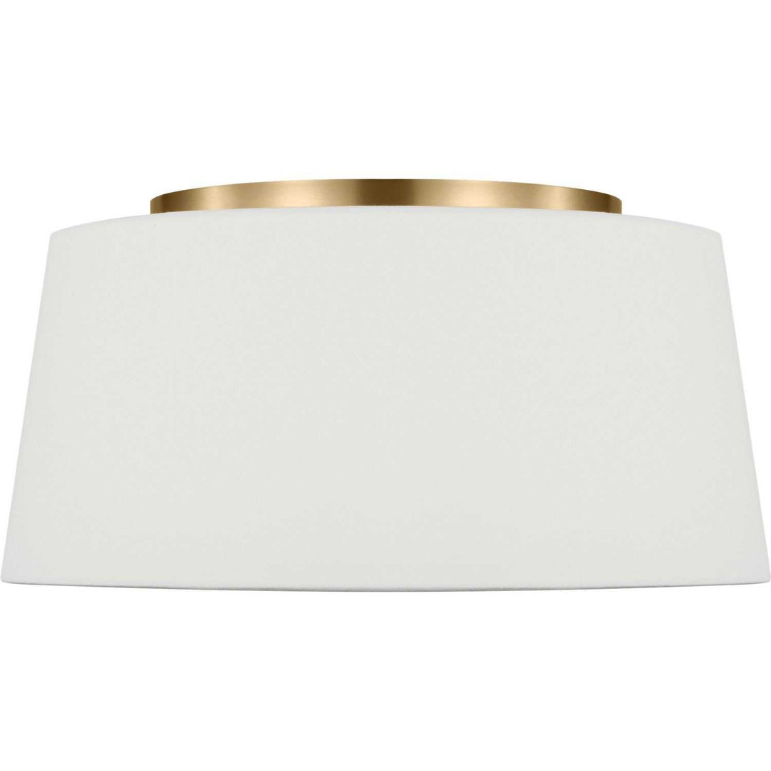 Hale Three Light Flush Mount in Estate Brass Visual Comfort Studio Canada