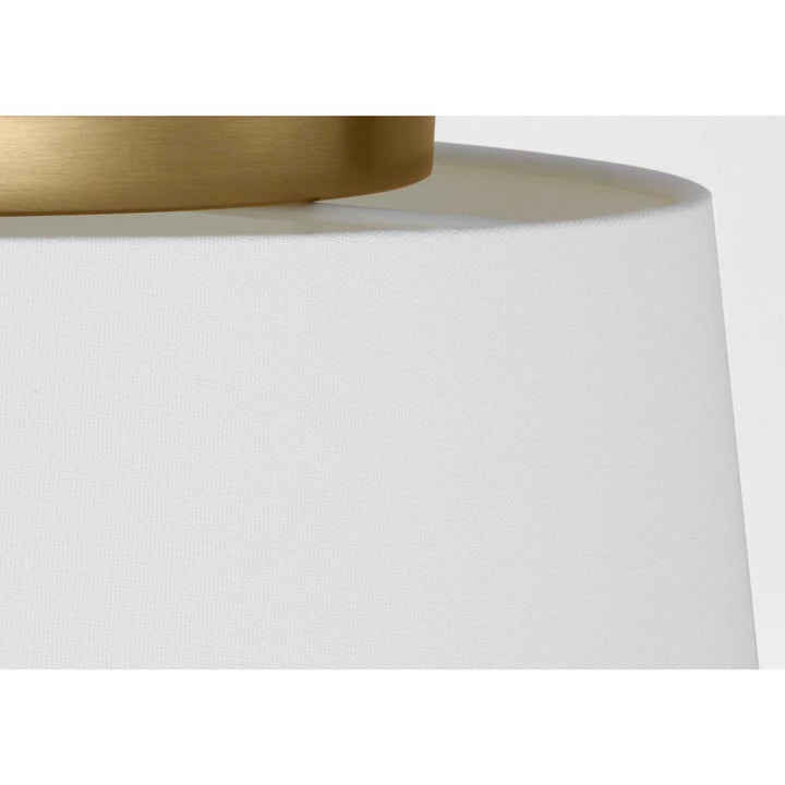 Hale Three Light Flush Mount in Estate Brass Visual Comfort Studio Canada
