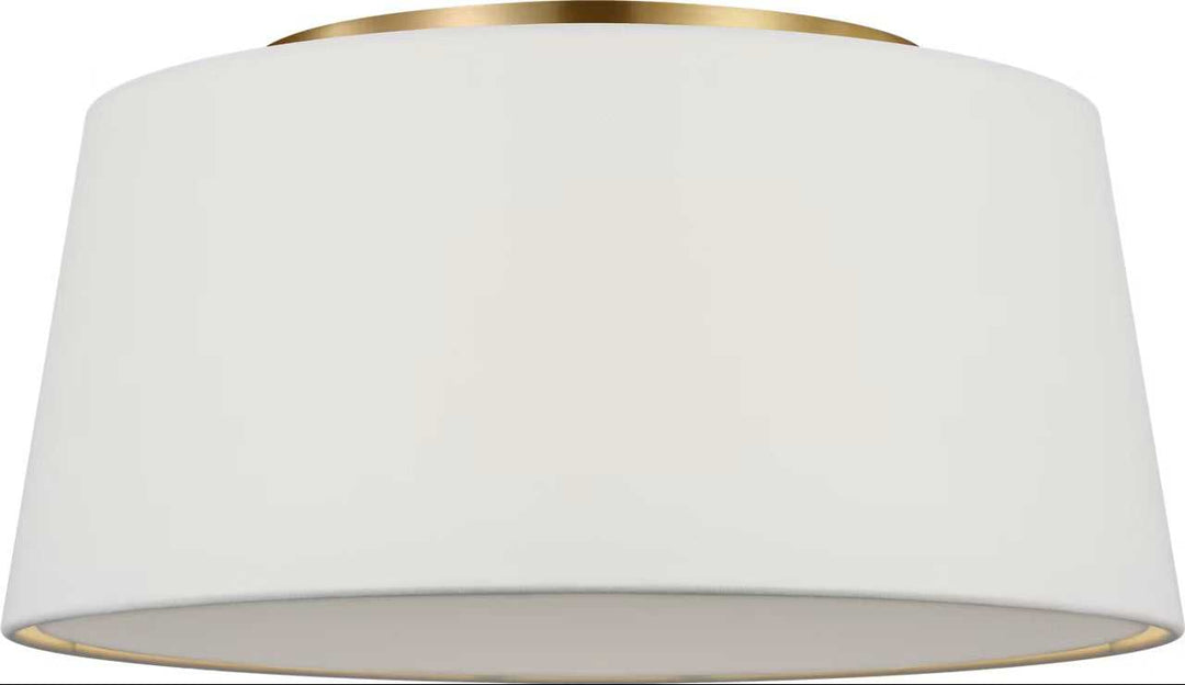 Hale Three Light Flush Mount in Estate Brass Visual Comfort Studio Canada