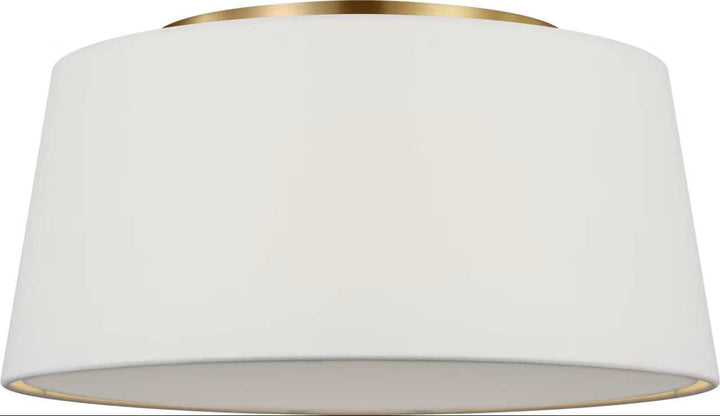 Hale Three Light Flush Mount in Estate Brass Visual Comfort Studio Canada