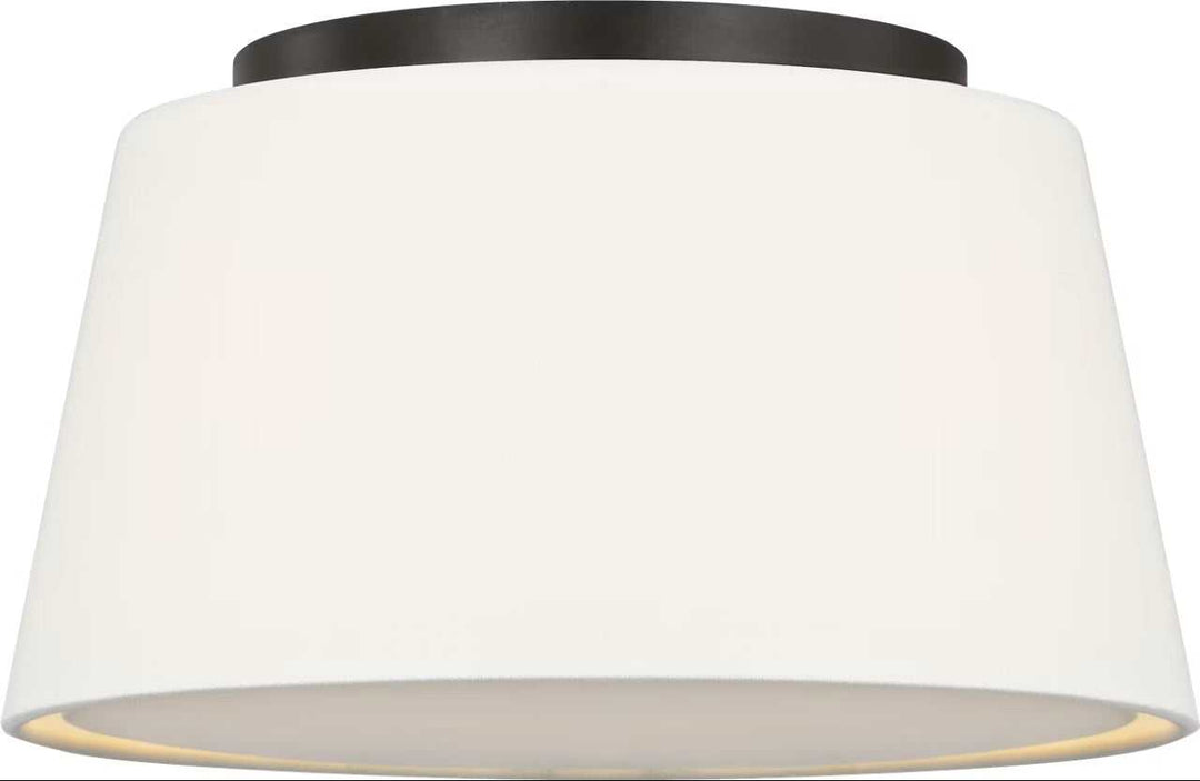 Hale Two Light Flush Mount in Aged Iron Visual Comfort Studio Canada