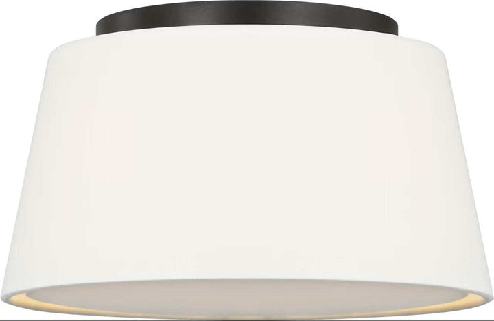Hale Two Light Flush Mount in Aged Iron Visual Comfort Studio Canada