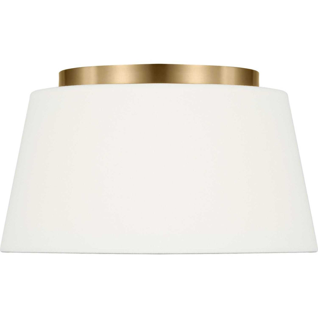 Hale Two Light Flush Mount in Estate Brass Visual Comfort Studio Canada