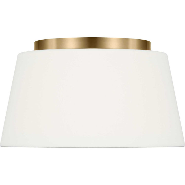 Hale Two Light Flush Mount in Estate Brass Visual Comfort Studio Canada