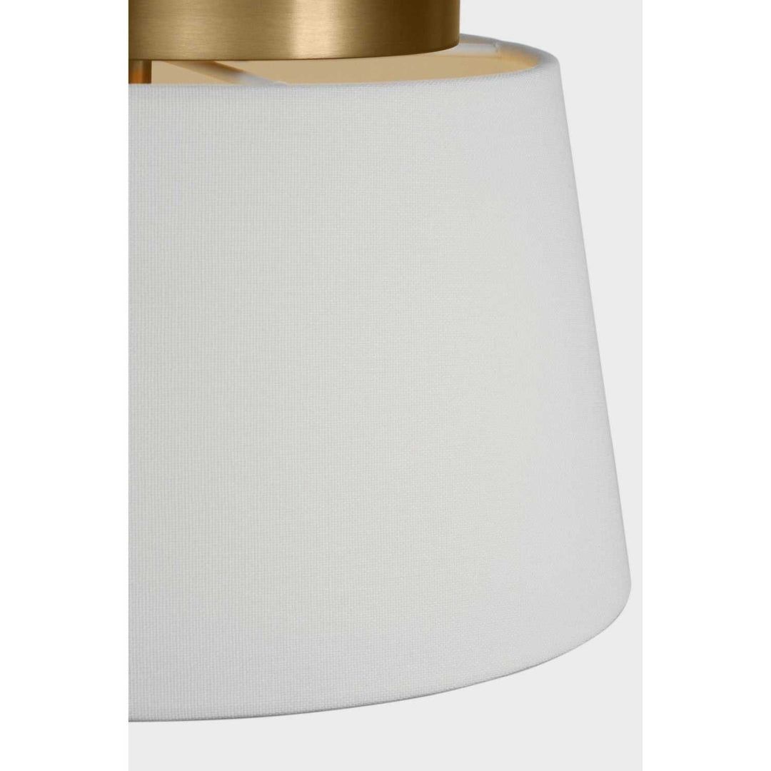 Hale Two Light Flush Mount in Estate Brass Visual Comfort Studio Canada