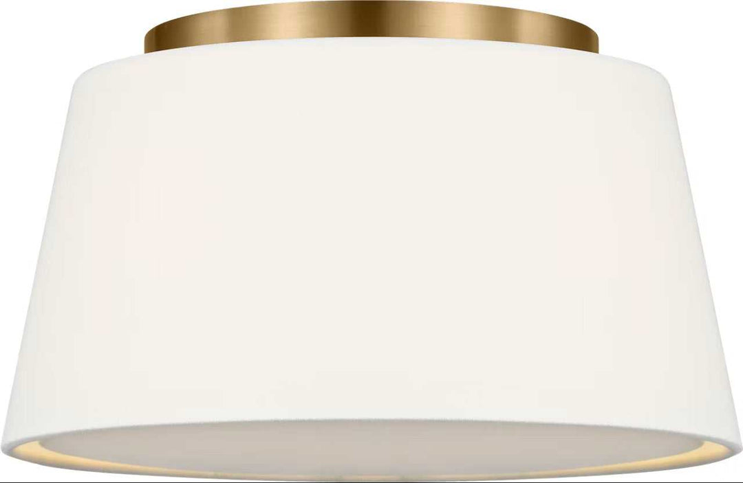 Hale Two Light Flush Mount in Estate Brass Visual Comfort Studio Canada
