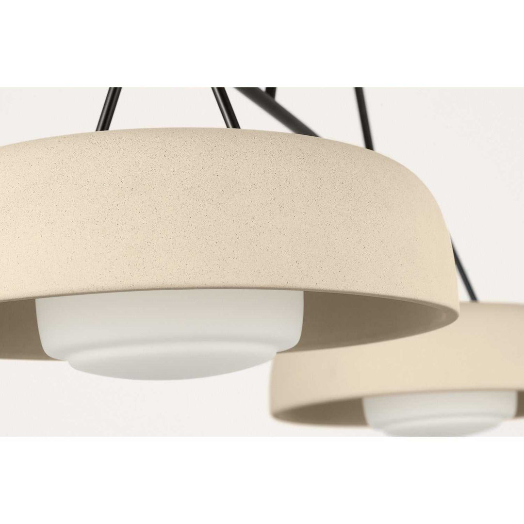 Liora Two Light Linear Chandelier in Aged Iron Visual Comfort Studio Canada