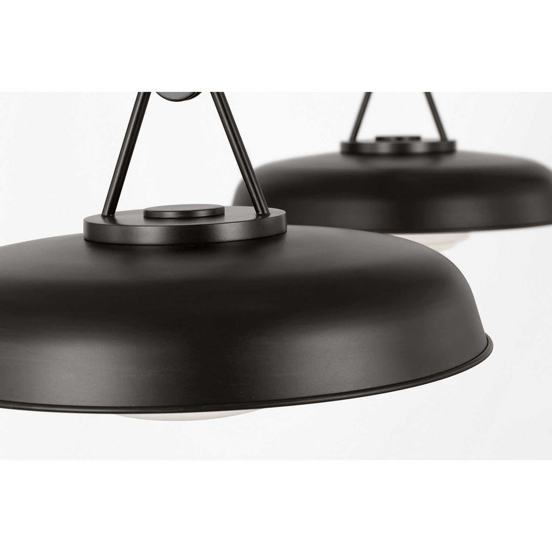 Liora Two Light Linear Chandelier in Aged Iron Visual Comfort Studio Canada