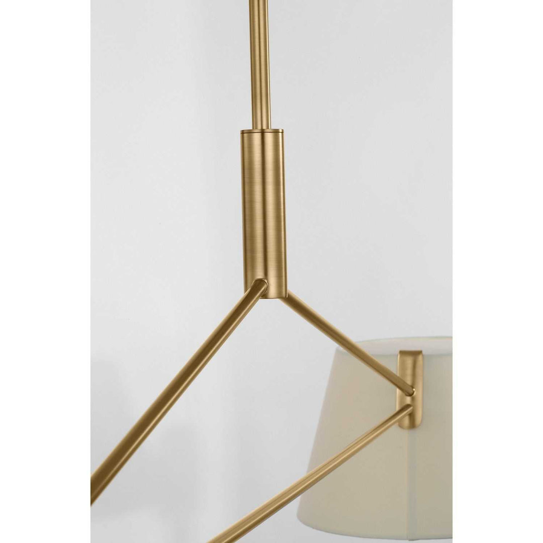 Hale Two Light Linear Chandelier in Estate Brass Visual Comfort Studio Canada