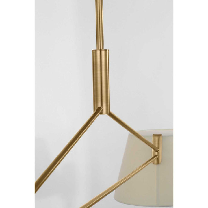 Hale Two Light Linear Chandelier in Estate Brass Visual Comfort Studio Canada