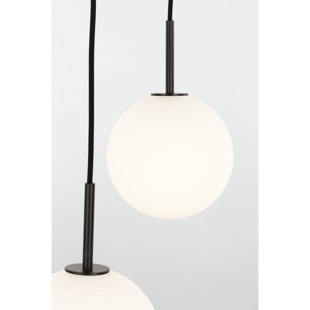 Sorelle Eight Light Linear Chandelier in Aged Iron Visual Comfort Studio Canada