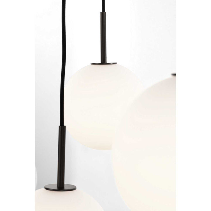Sorelle Six Light Linear Chandelier in Aged Iron Visual Comfort Studio Canada