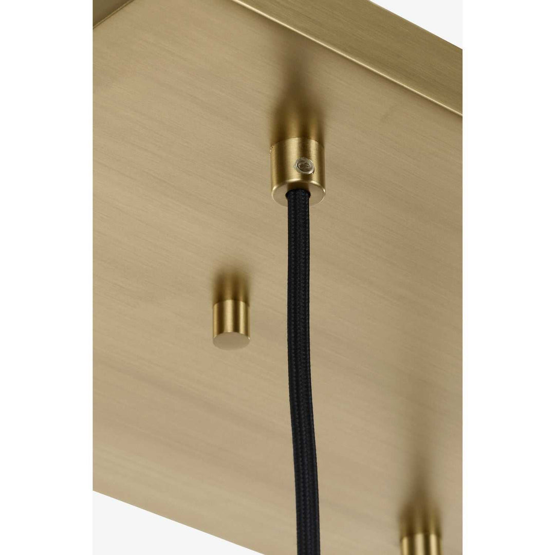 Sorelle Six Light Linear Chandelier in Estate Brass Visual Comfort Studio Canada