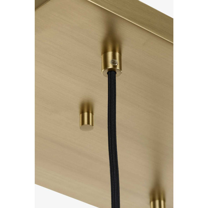 Sorelle Six Light Linear Chandelier in Estate Brass Visual Comfort Studio Canada