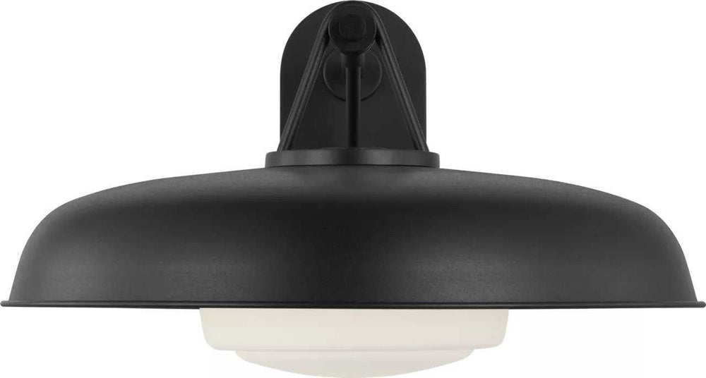 Liora One Light Outdoor Wall Mount in Textured Black Visual Comfort Studio Canada