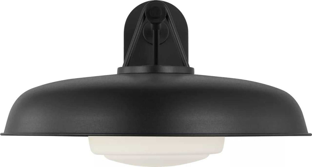 Liora One Light Outdoor Wall Mount in Textured Black Visual Comfort Studio Canada