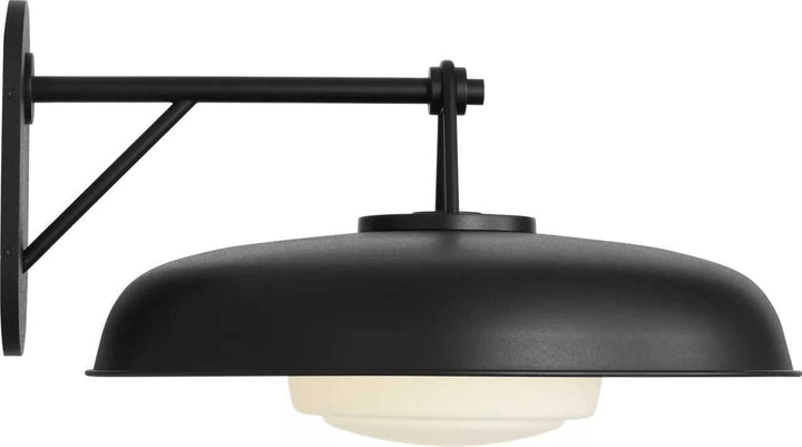 Liora One Light Outdoor Wall Mount in Textured Black Visual Comfort Studio Canada