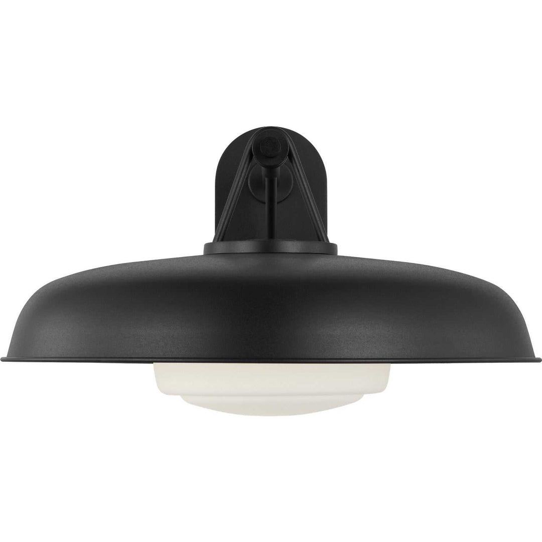 Liora One Light Outdoor Wall Mount in Textured Black Visual Comfort Studio Canada