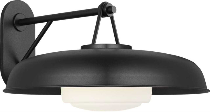Liora One Light Outdoor Wall Mount in Textured Black Visual Comfort Studio Canada