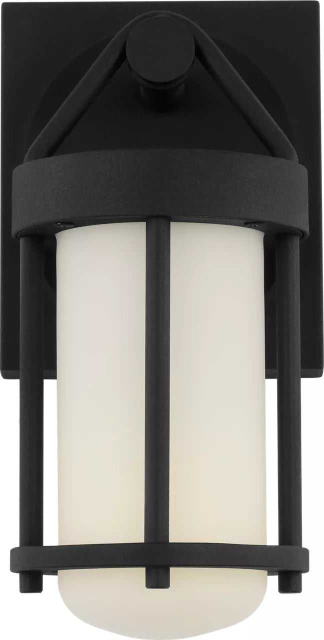 Otis One Light Wall Lantern in Textured Black Visual Comfort Studio Canada