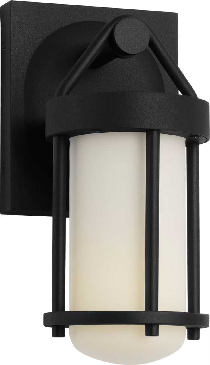 Otis One Light Wall Lantern in Textured Black Visual Comfort Studio Canada