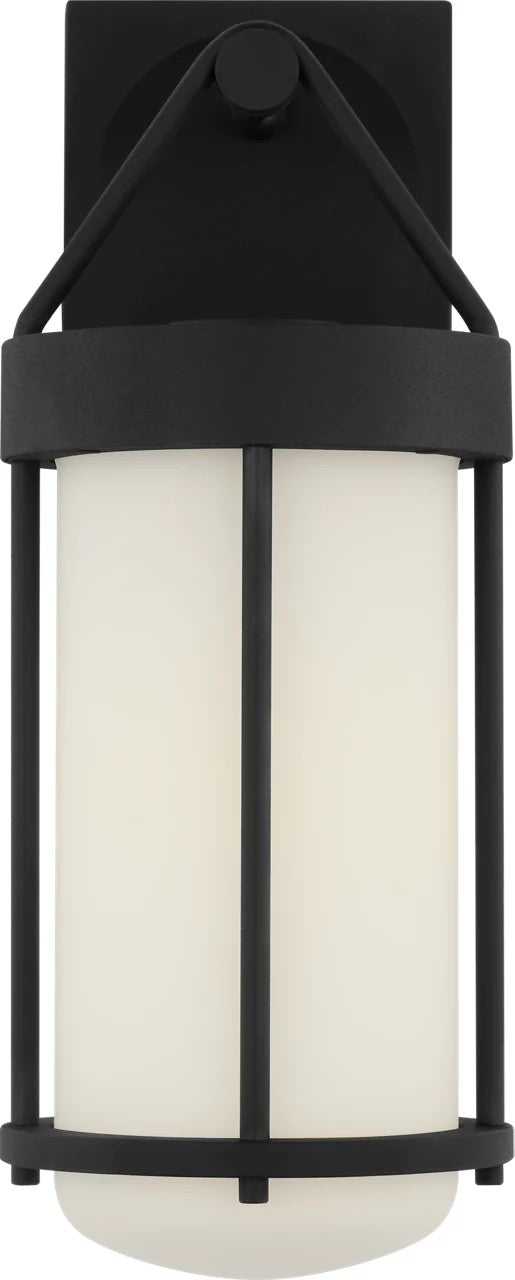 Otis One Light Wall Lantern in Textured Black Visual Comfort Studio Canada