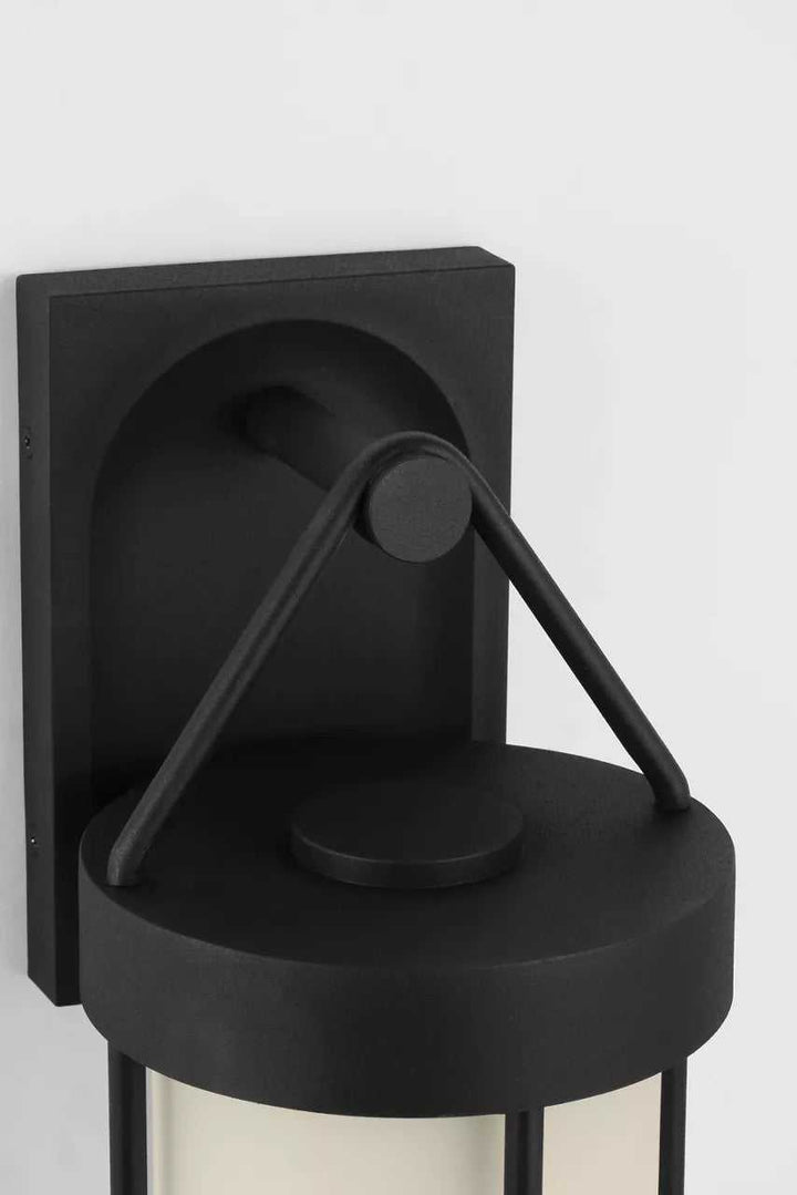 Otis One Light Wall Lantern in Textured Black Visual Comfort Studio Canada