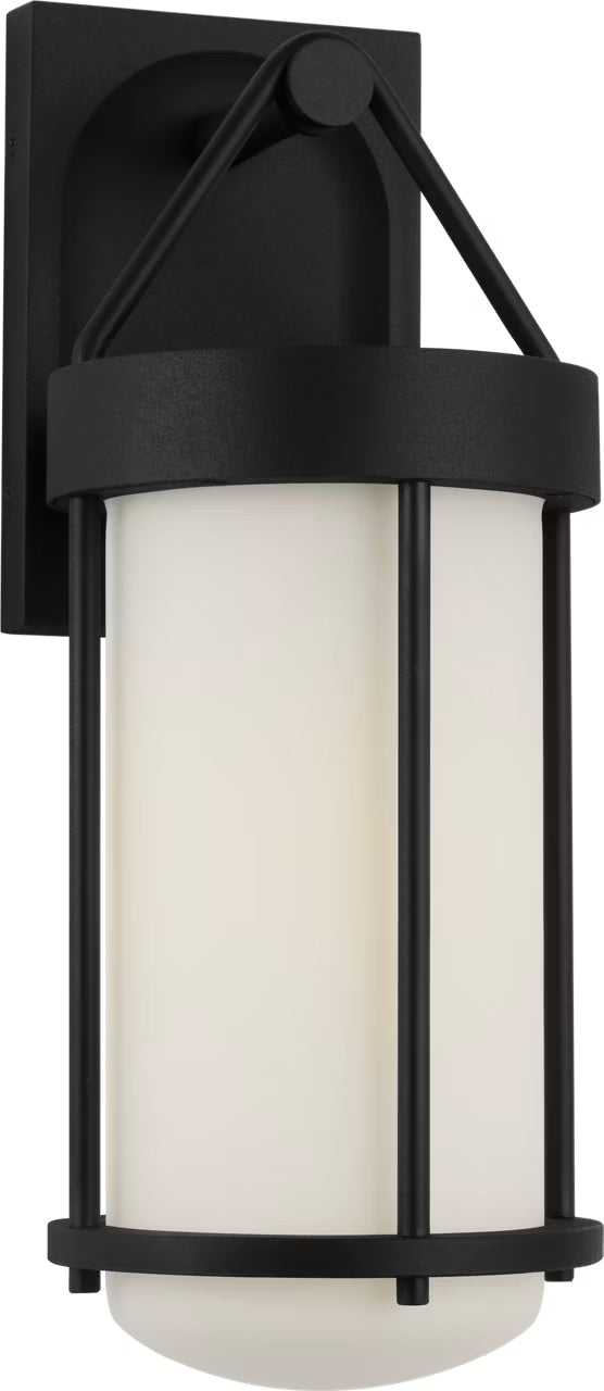 Otis One Light Wall Lantern in Textured Black Visual Comfort Studio Canada