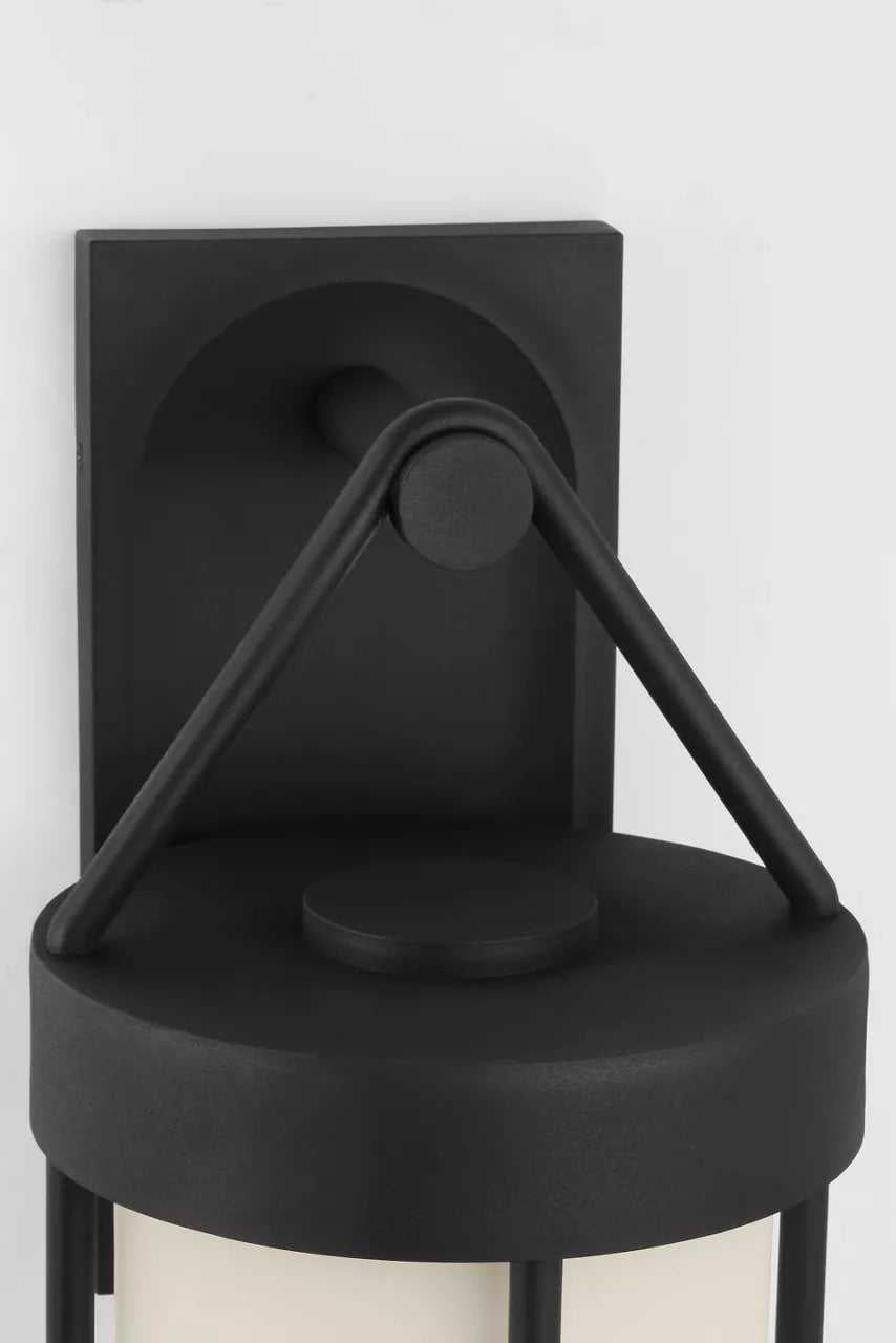 Otis One Light Wall Lantern in Textured Black Visual Comfort Studio Canada