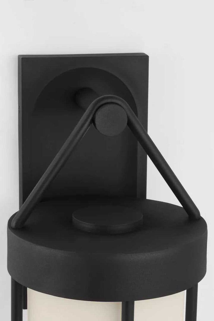 Otis One Light Wall Lantern in Textured Black Visual Comfort Studio Canada