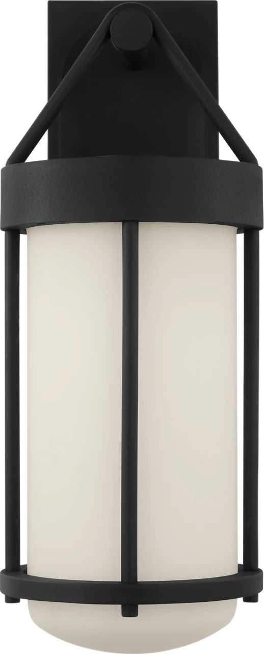 Otis One Light Wall Lantern in Textured Black Visual Comfort Studio Canada